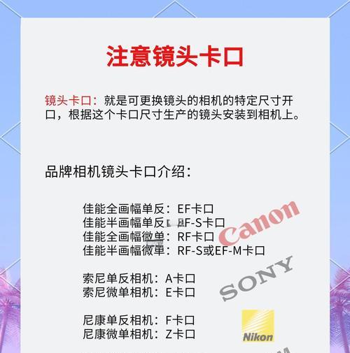 相机相关镜头的专业名称是什么？了解镜头名称对摄影有何帮助？  第1张