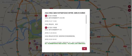 哈尔滨市新冠肺炎患者轨迹地图项目详细介绍  第13张