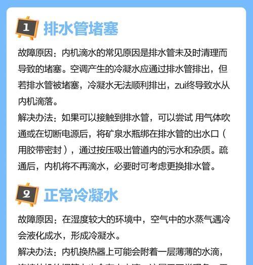 室内空调水管漏水的处理方法（快速解决家中空调水管漏水的困扰）  第2张