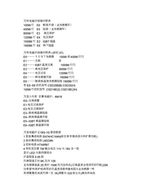 解决电磁炉显示E5错误的方法（故障原因分析及排除步骤）  第3张